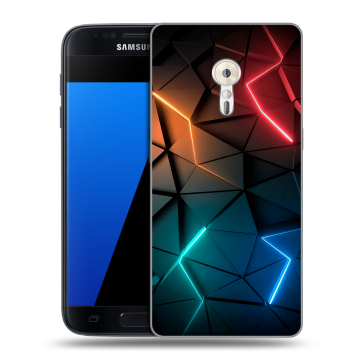Силиконовый чехол на ZUK Z2 Pro с принтом Абстракция неон Силиконовый чехол на ZUK Z2 Pro с принтом Абстракция неон