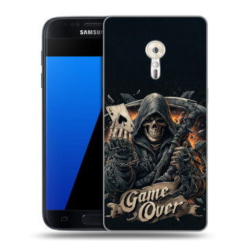Силиконовый чехол на ZUK Z2 Pro с принтом Скелет карты