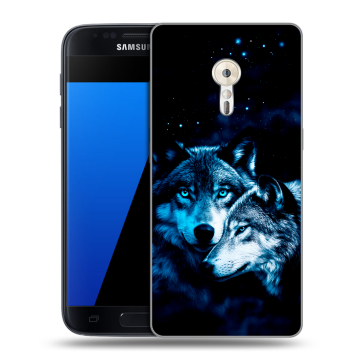 Силиконовый чехол на ZUK Z2 Pro с принтом Волки