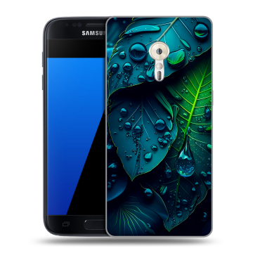 Силиконовый чехол на ZUK Z2 Pro с принтом Листья