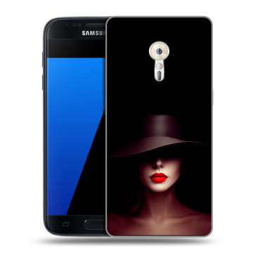 Силиконовый чехол на ZUK Z2 Pro с принтом Девушка в шляпе Силиконовый чехол на ZUK Z2 Pro с принтом Девушка в шляпе