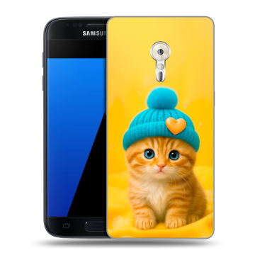 Силиконовый чехол на ZUK Z2 Pro с принтом Котенок в шапке