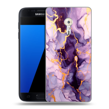 Силиконовый чехол на ZUK Z2 Pro с принтом Мрамор