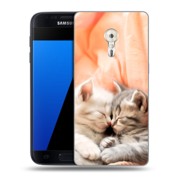 Силиконовый чехол на ZUK Z2 Pro с принтом Котята