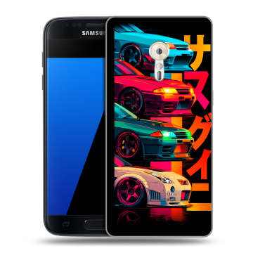 Силиконовый чехол на ZUK Z2 Pro с принтом Гоночные машины