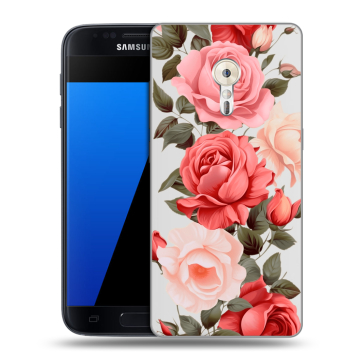 Силиконовый чехол на ZUK Z2 Pro с принтом Розы Силиконовый чехол на ZUK Z2 Pro с принтом Розы