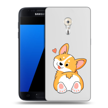 Силиконовый чехол на ZUK Z2 Pro с принтом Корги Силиконовый чехол на ZUK Z2 Pro с принтом Корги