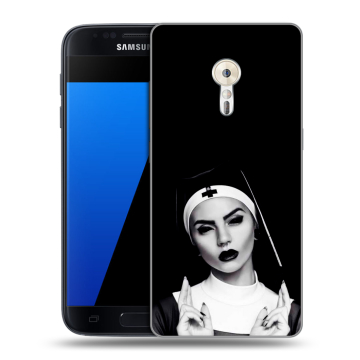 Силиконовый чехол на ZUK Z2 Pro с принтом монашка Силиконовый чехол на ZUK Z2 Pro с принтом монашка