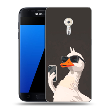 Силиконовый чехол на ZUK Z2 Pro с принтом утка в очках Силиконовый чехол на ZUK Z2 Pro с принтом утка в очках