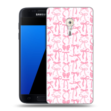 Силиконовый чехол на ZUK Z2 Pro с принтом Розовые бантики