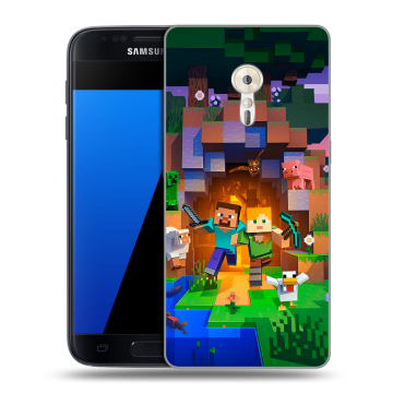 Силиконовый чехол на ZUK Z2 Pro с принтом Майнкрафт Minecraft Силиконовый чехол на ZUK Z2 Pro с принтом Майнкрафт Minecraft