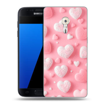 Силиконовый чехол на ZUK Z2 Pro с принтом Сердечки Силиконовый чехол на ZUK Z2 Pro с принтом Сердечки