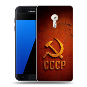 Силиконовый чехол на ZUK Z2 Pro с принтом Флаг Герб СССР Силиконовый чехол на ZUK Z2 Pro с принтом Флаг Герб СССР