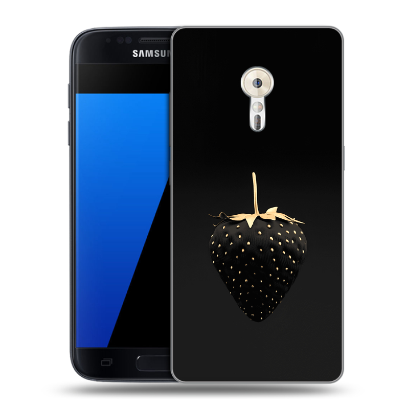 Силиконовый чехол на ZUK Z2 Pro с принтом Черная клубника Силиконовый чехол на ZUK Z2 Pro с принтом Черная клубника