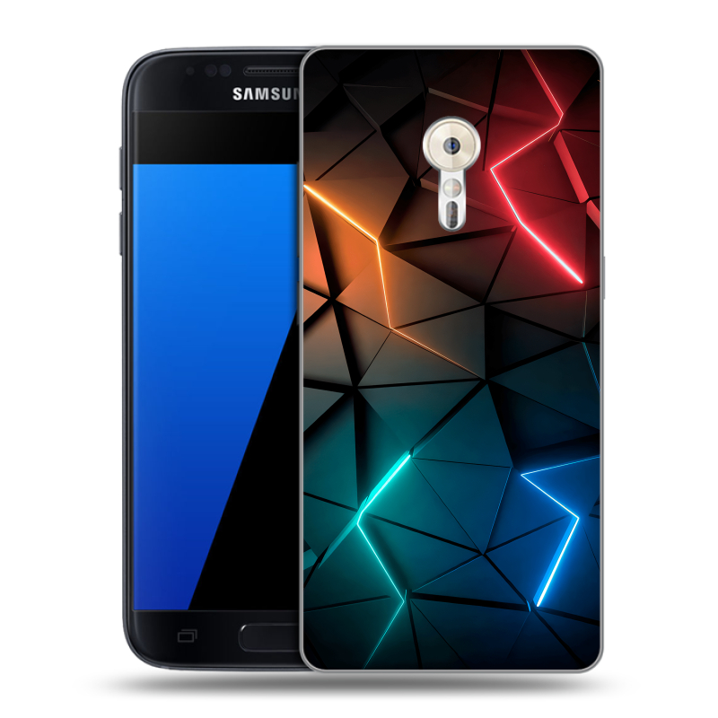 Силиконовый чехол на ZUK Z2 Pro с принтом Абстракция неон Силиконовый чехол на ZUK Z2 Pro с принтом Абстракция неон