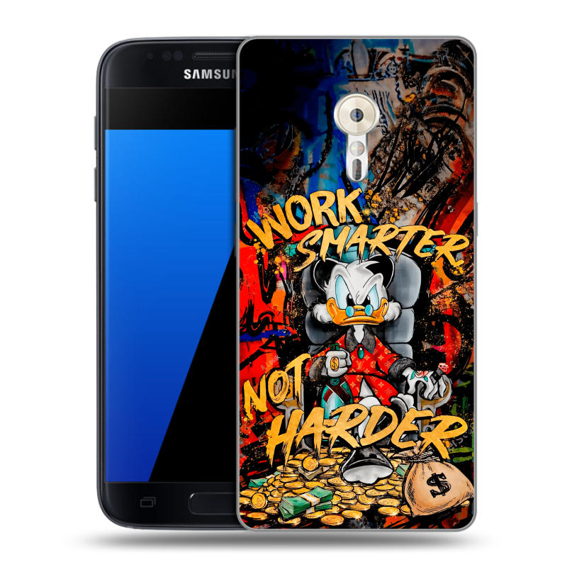 Силиконовый чехол на ZUK Z2 Pro с принтом Дональд Дак Деньги Силиконовый чехол на ZUK Z2 Pro с принтом Дональд Дак Деньги