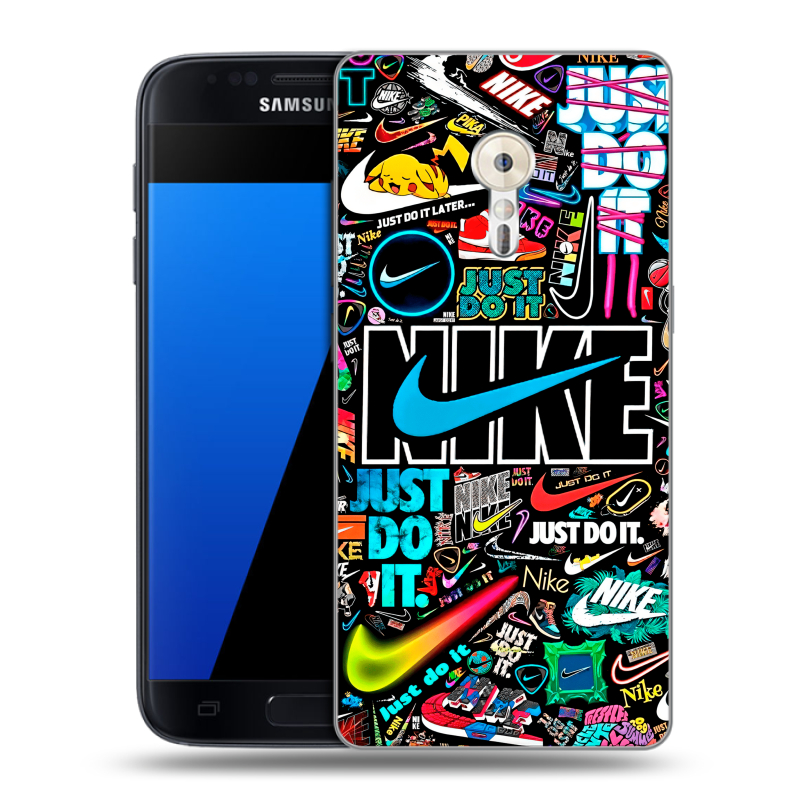 Силиконовый чехол на ZUK Z2 Pro с принтом найк nike черный Силиконовый чехол на ZUK Z2 Pro с принтом найк nike черный