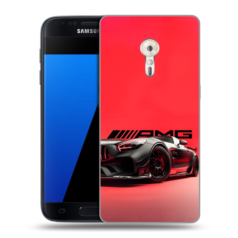 Силиконовый чехол на ZUK Z2 Pro с принтом Мерседес Mercedes AMG Силиконовый чехол на ZUK Z2 Pro с принтом Мерседес Mercedes AMG