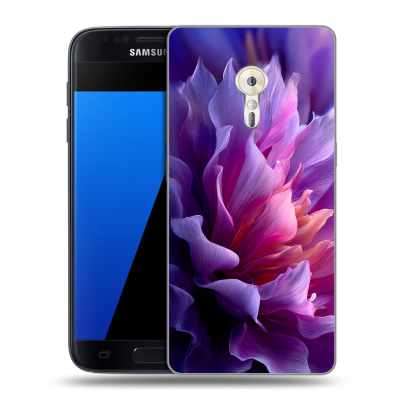 Силиконовый чехол на ZUK Z2 Pro с принтом женский цветы Силиконовый чехол на ZUK Z2 Pro с принтом женский цветы