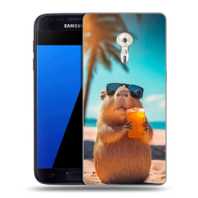 Силиконовый чехол на ZUK Z2 Pro с принтом Капибара Силиконовый чехол на ZUK Z2 Pro с принтом Капибара