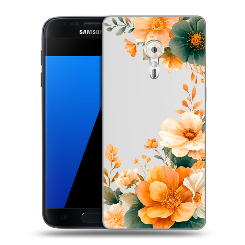 Силиконовый чехол на ZUK Z2 Pro с принтом Цветы принт Силиконовый чехол на ZUK Z2 Pro с принтом Цветы принт