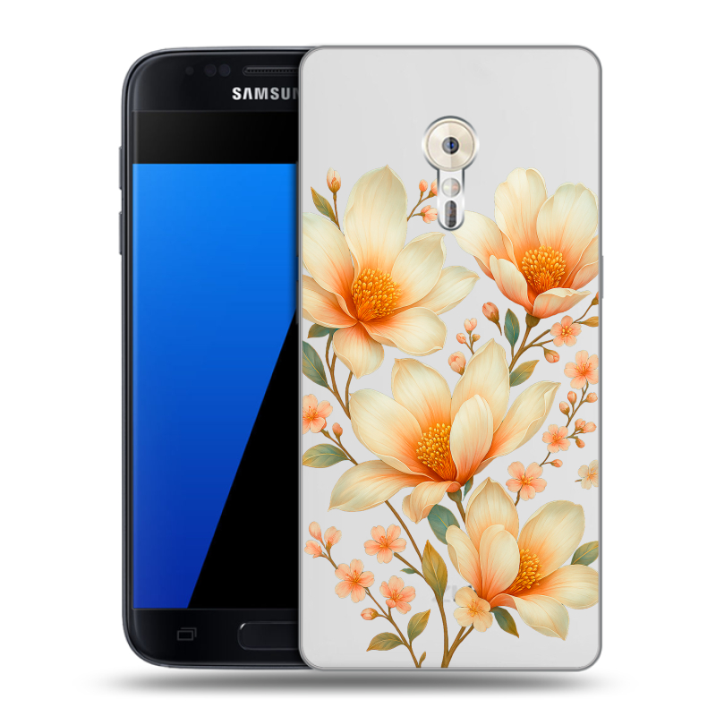 Силиконовый чехол на ZUK Z2 Pro с принтом Цветы Силиконовый чехол на ZUK Z2 Pro с принтом Цветы