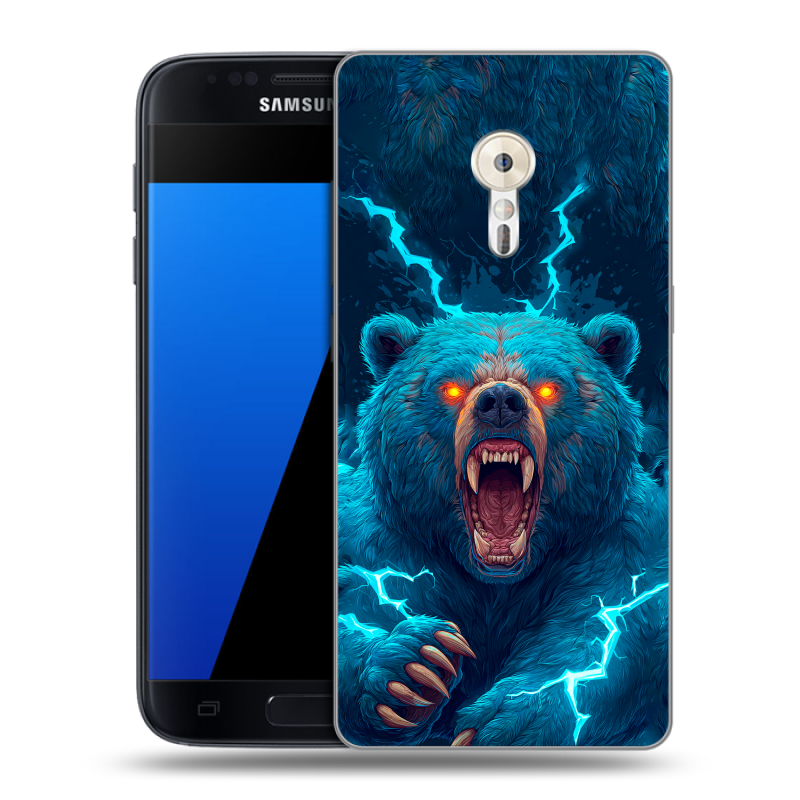 Силиконовый чехол на ZUK Z2 Pro с принтом Медведь Силиконовый чехол на ZUK Z2 Pro с принтом Медведь