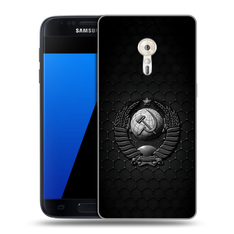 Силиконовый чехол на ZUK Z2 Pro с принтом Герб Флаг СССР Силиконовый чехол на ZUK Z2 Pro с принтом Герб Флаг СССР