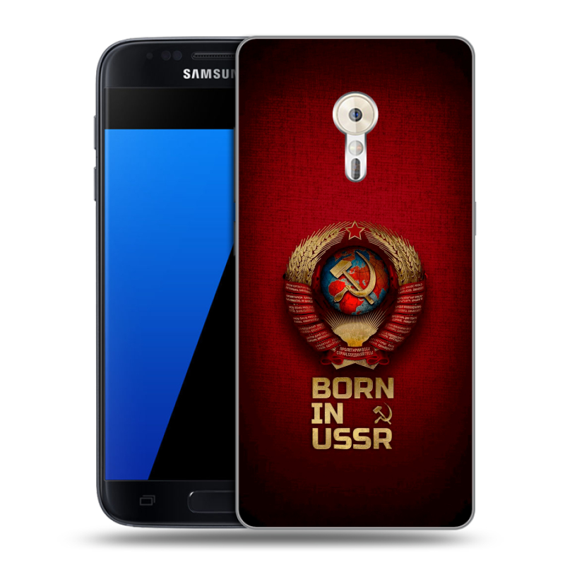 Силиконовый чехол на ZUK Z2 Pro с принтом Флаг Герб СССР Силиконовый чехол на ZUK Z2 Pro с принтом Флаг Герб СССР