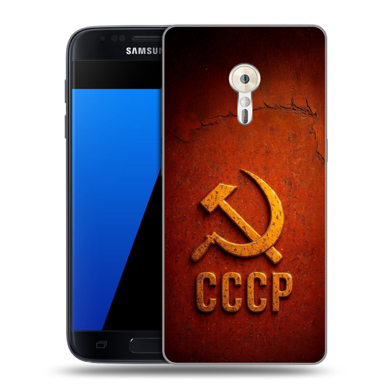 Силиконовый чехол на ZUK Z2 Pro с принтом Флаг Герб СССР Силиконовый чехол на ZUK Z2 Pro с принтом Флаг Герб СССР