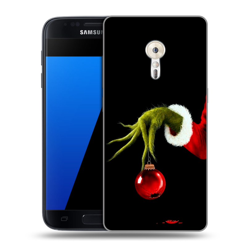 Силиконовый чехол на ZUK Z2 Pro с принтом Новый год Гринч Силиконовый чехол на ZUK Z2 Pro с принтом Новый год Гринч