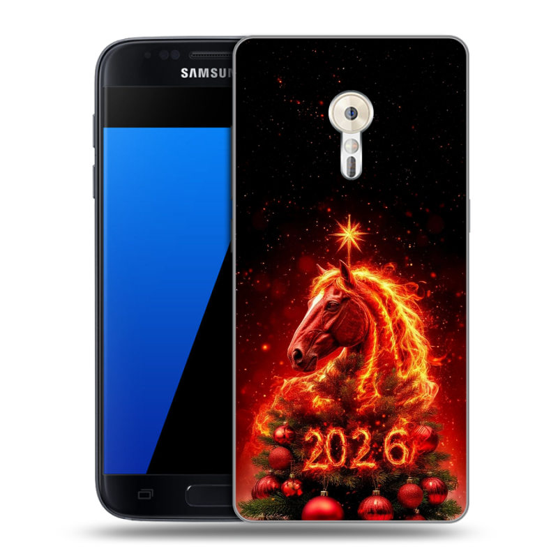 Силиконовый чехол на ZUK Z2 Pro с принтом Новый год Силиконовый чехол на ZUK Z2 Pro с принтом Новый год
