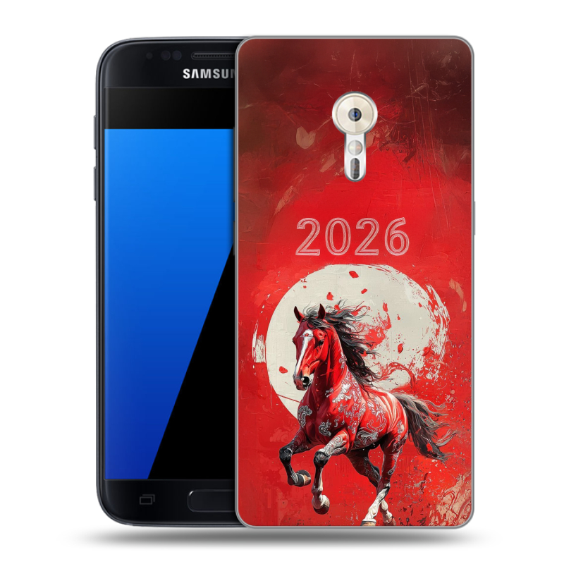 Силиконовый чехол на ZUK Z2 Pro с принтом Новый год Силиконовый чехол на ZUK Z2 Pro с принтом Новый год