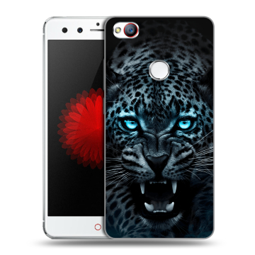 Силиконовый чехол на ZTE Nubia Z11 Mini с принтом Темный леопард