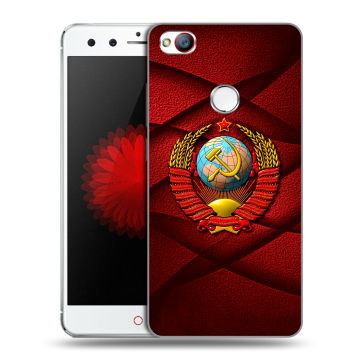 Силиконовый чехол на ZTE Nubia Z11 Mini с принтом Герб СССР