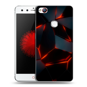 Силиконовый чехол на ZTE Nubia Z11 Mini с принтом Яркие абстракции