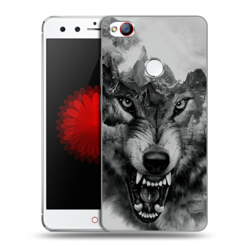 Силиконовый чехол на ZTE Nubia Z11 Mini с принтом Волк