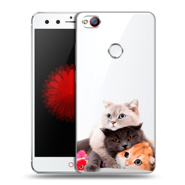 Силиконовый чехол на ZTE Nubia Z11 Mini с принтом Кошки