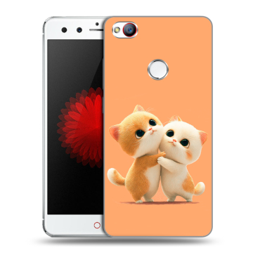 Силиконовый чехол на ZTE Nubia Z11 Mini с принтом Милые котики