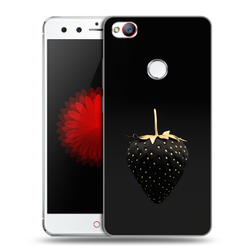 Силиконовый чехол на ZTE Nubia Z11 Mini с принтом Черная клубника