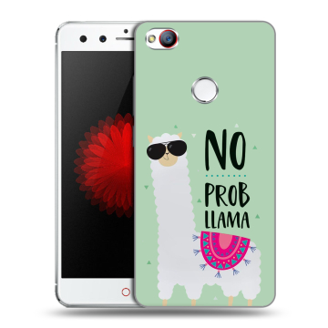 Силиконовый чехол на ZTE Nubia Z11 Mini с принтом Лама