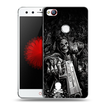 Силиконовый чехол на ZTE Nubia Z11 Mini с принтом Скелет
