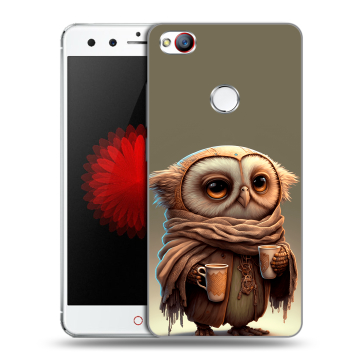 Силиконовый чехол на ZTE Nubia Z11 Mini с принтом Сова