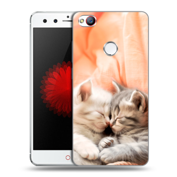 Силиконовый чехол на ZTE Nubia Z11 Mini с принтом Котята