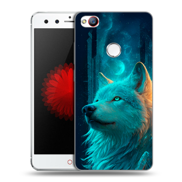 Силиконовый чехол на ZTE Nubia Z11 Mini с принтом бабочки саккура