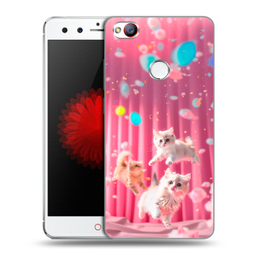 Силиконовый чехол на ZTE Nubia Z11 Mini с принтом милые котики