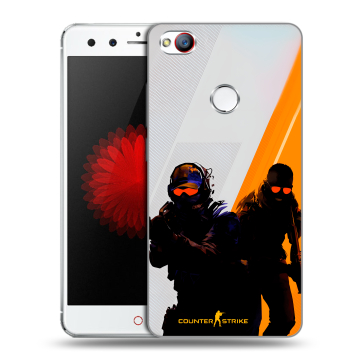 Силиконовый чехол на ZTE Nubia Z11 Mini с принтом Контер страйк Counter strike