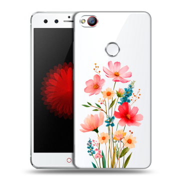 Силиконовый чехол на ZTE Nubia Z11 Mini с принтом Цветы