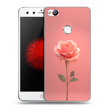 Силиконовый чехол на ZTE Nubia Z11 Mini с принтом Розовая роза