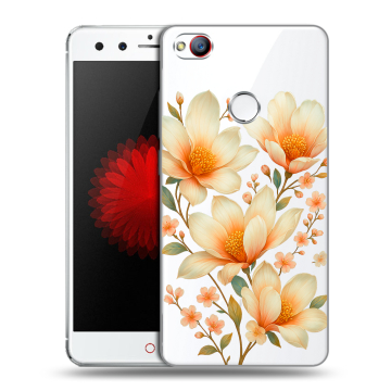 Силиконовый чехол на ZTE Nubia Z11 Mini с принтом Цветы